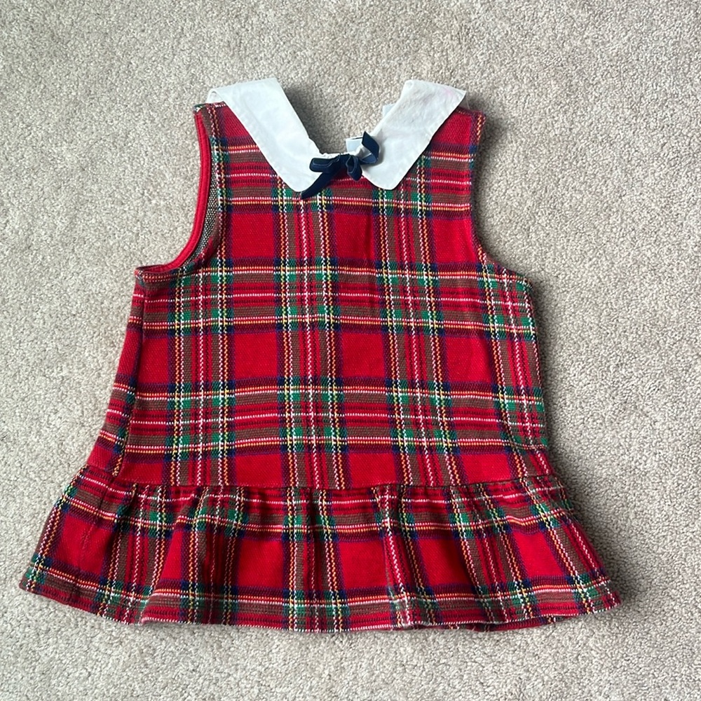 Janie and Jack holiday plaid top